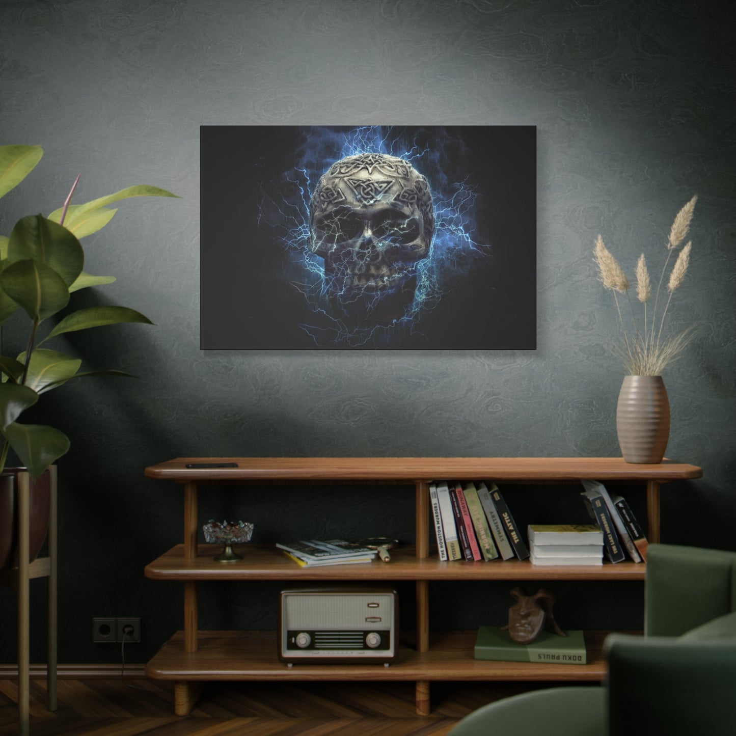 Skull Matte Canvas, Stretched, 1.25"