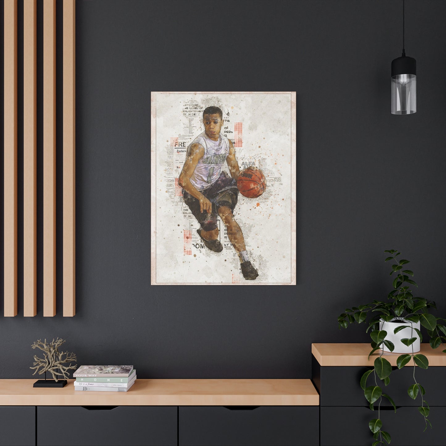 Basketball Matte Canvas, Stretched, 1.25"