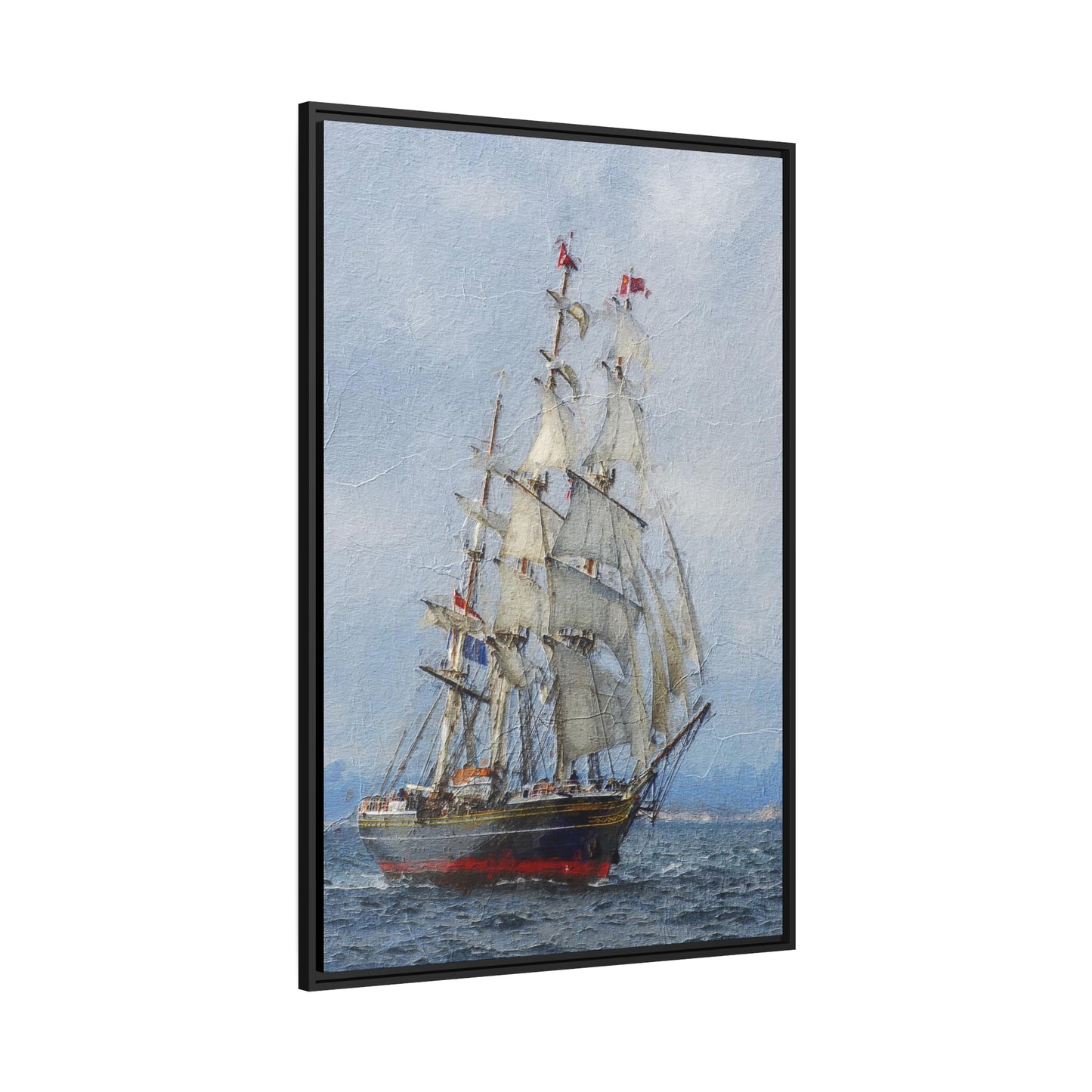 Clipper Matte Canvas, Black Frame