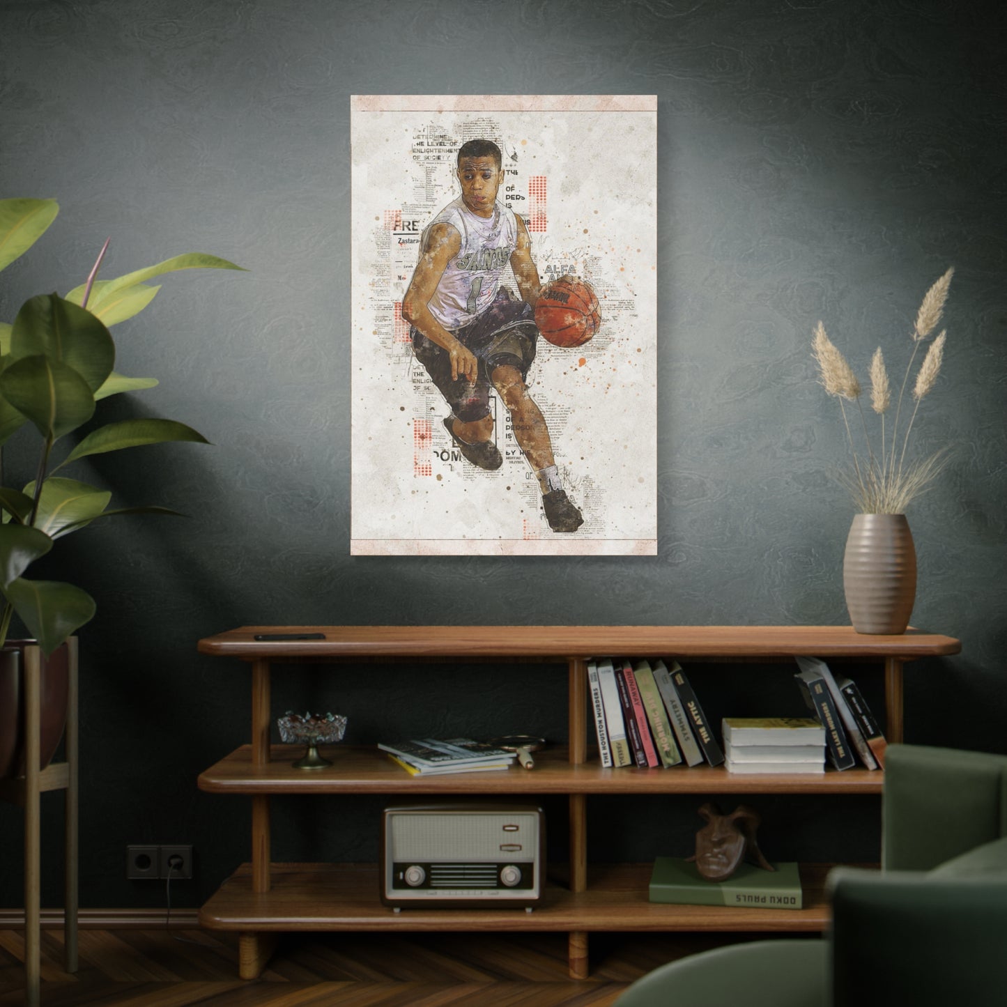Basketball Matte Canvas, Stretched, 1.25"
