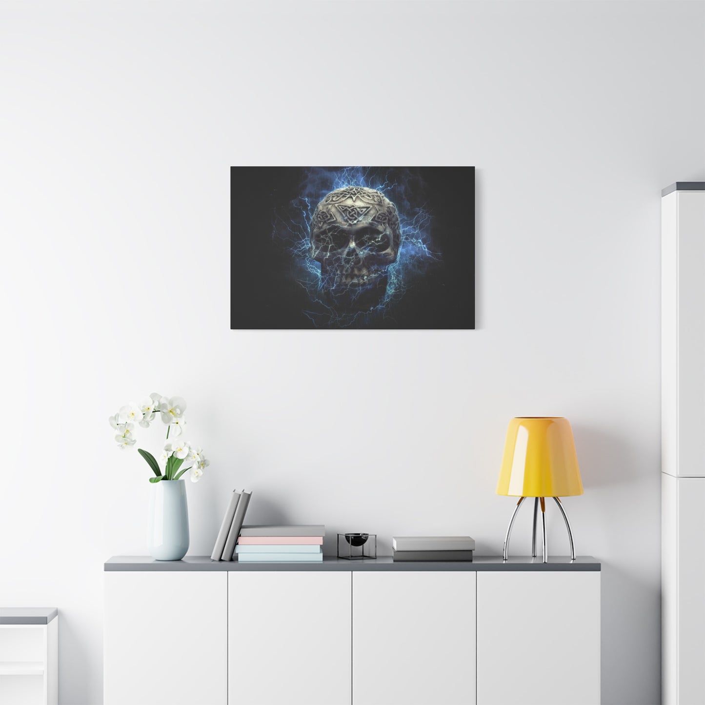 Skull Matte Canvas, Stretched, 1.25"