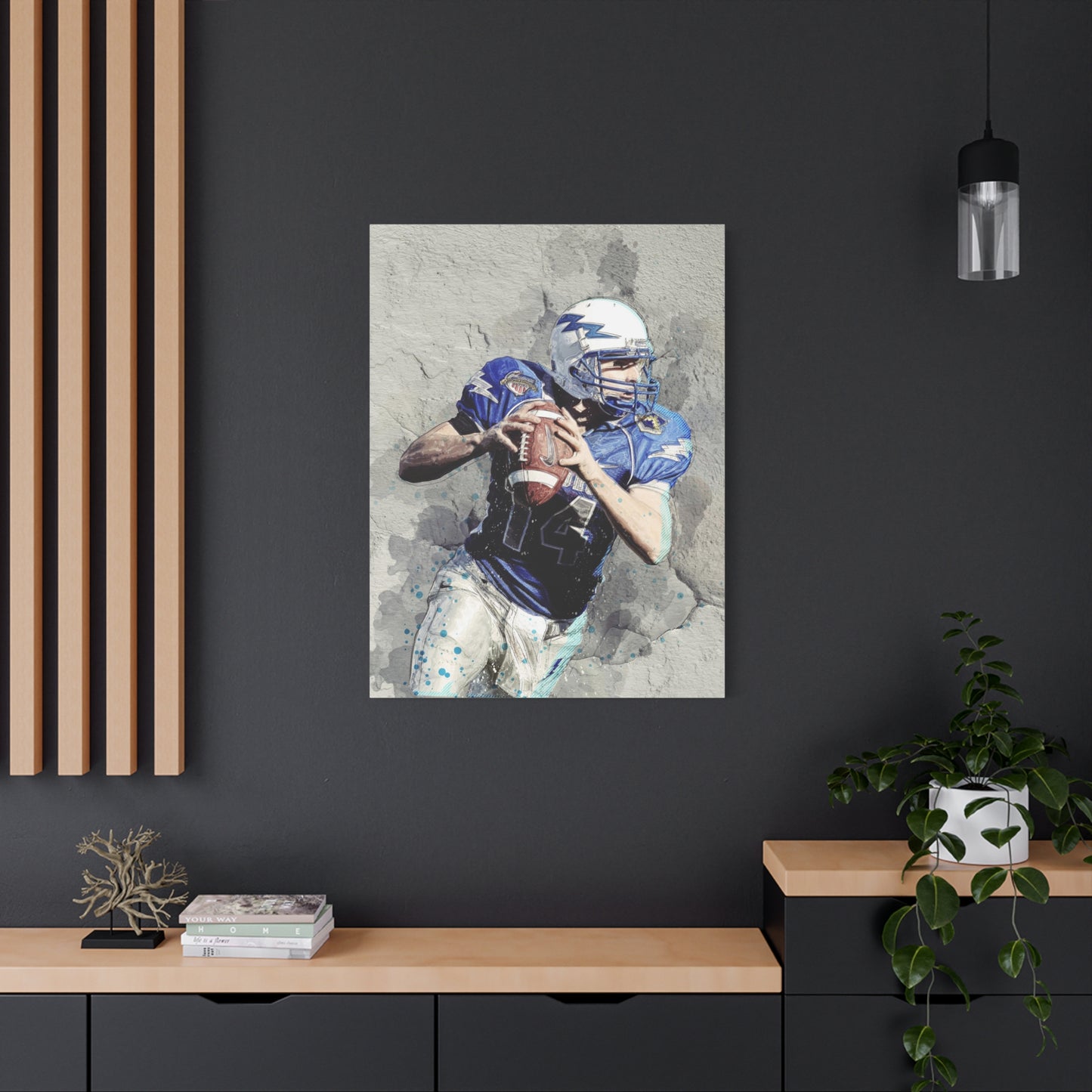 Quarterback Matte Canvas, Stretched, 1.25"