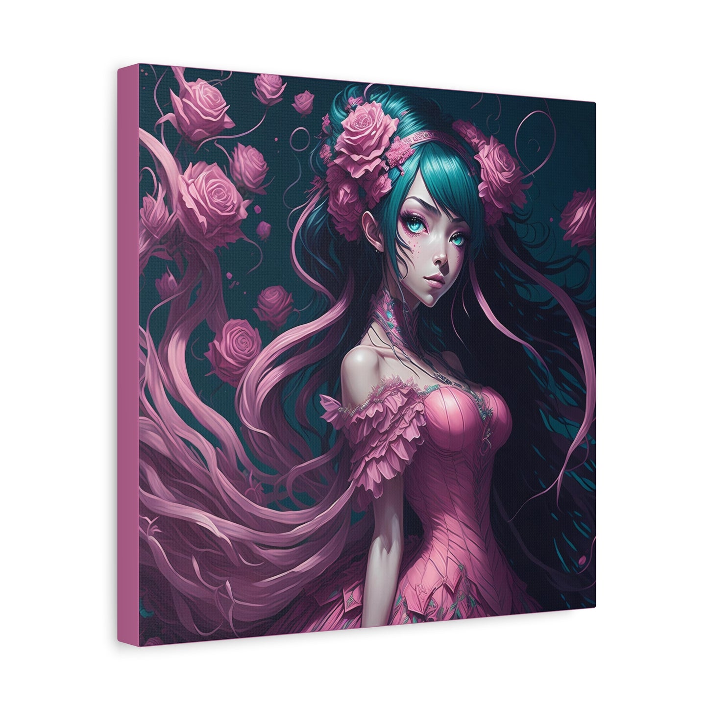 Lady Rose AI Gen Matte Canvas, Stretched, 1.25"