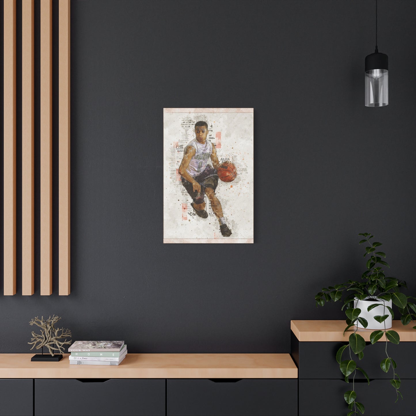 Basketball Matte Canvas, Stretched, 1.25"