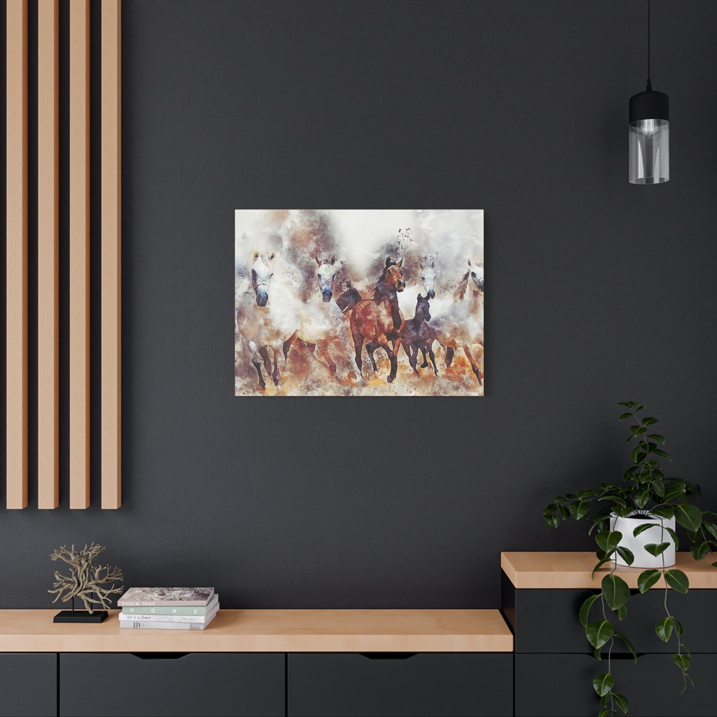 Horses Matte Canvas, Stretched, 1.25"