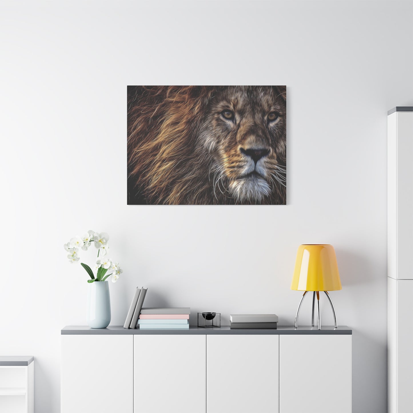 Lion Matte Canvas, Stretched, 1.25"