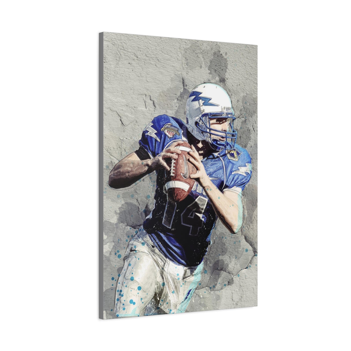 Quarterback Matte Canvas, Stretched, 1.25"