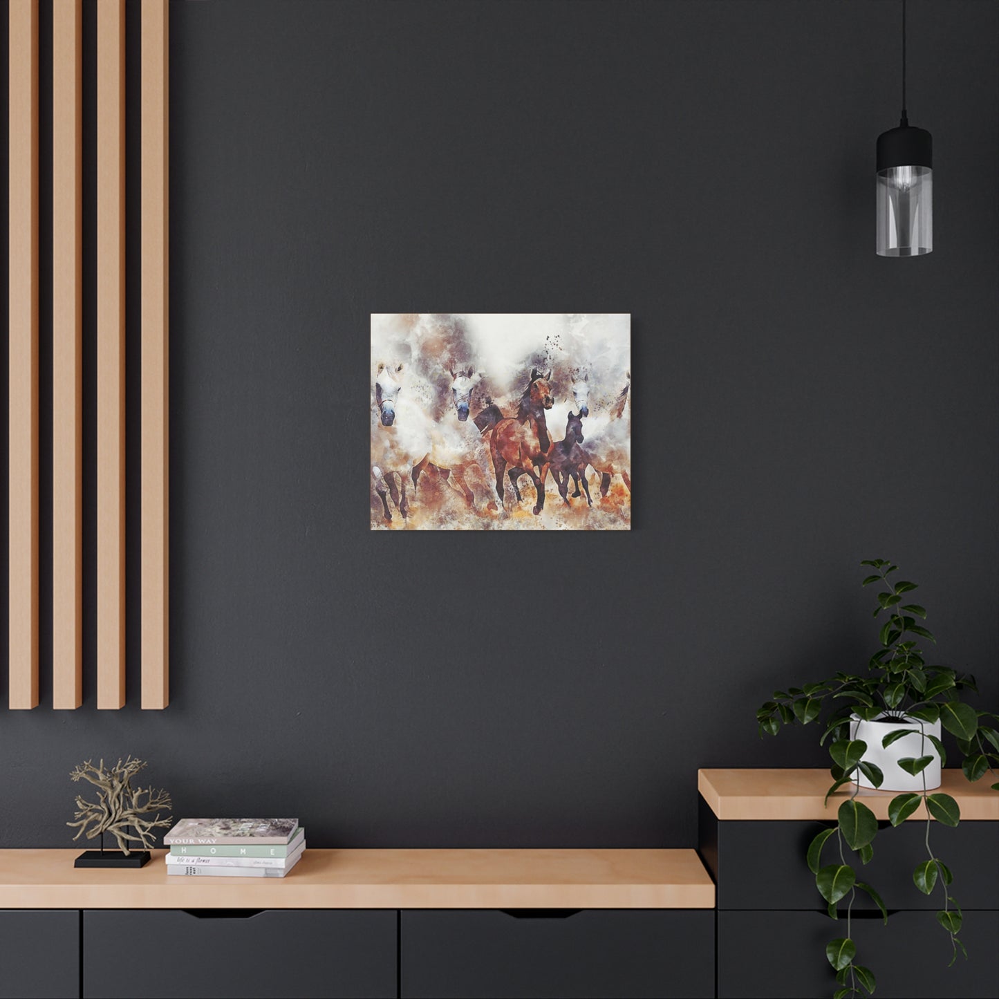 Horses Matte Canvas, Stretched, 1.25"