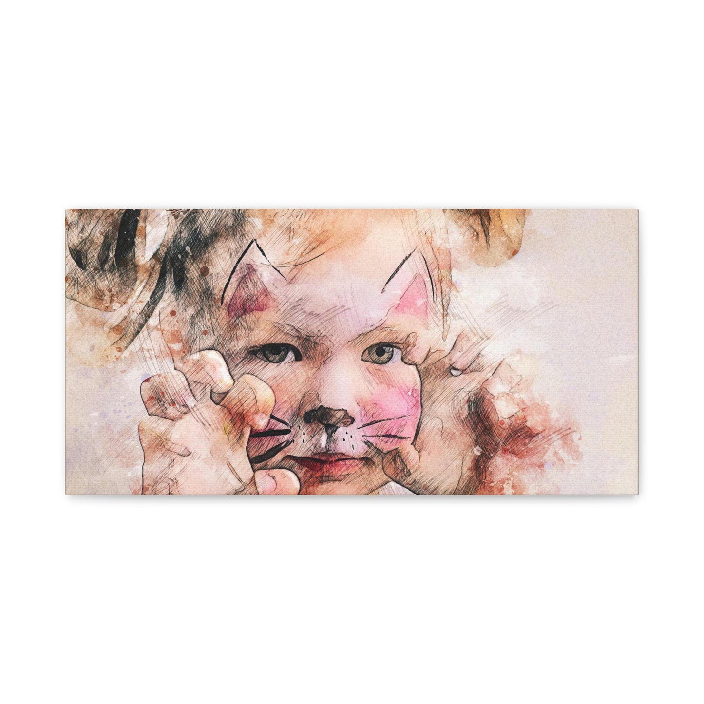 Baby Girl Cat Matte Canvas, Stretched, 1.25"