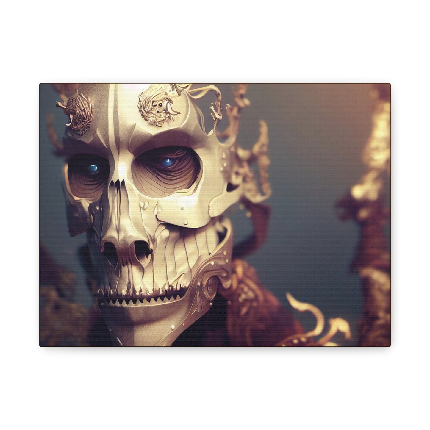 Skull AI Gen Matte Canvas, Stretched, 1.25"