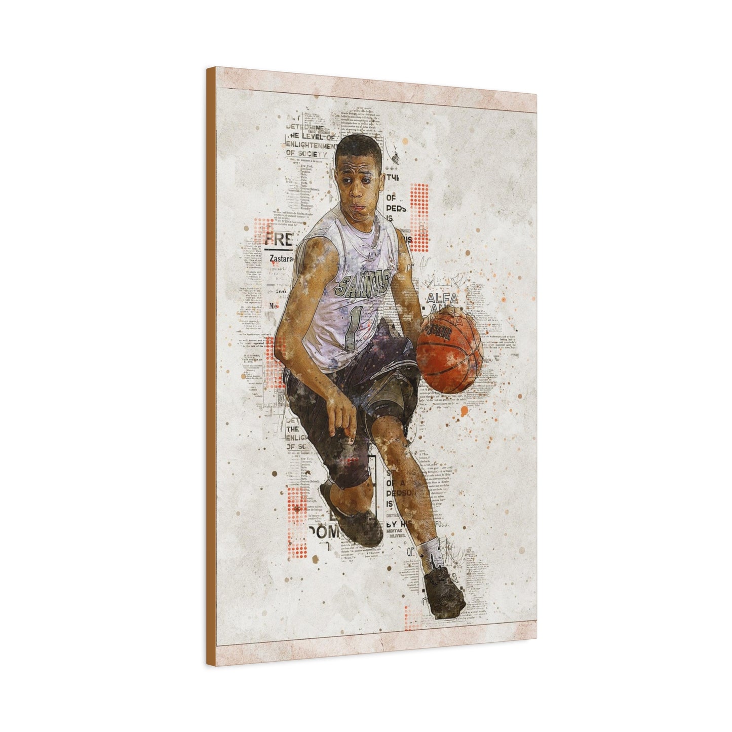 Basketball Matte Canvas, Stretched, 1.25"