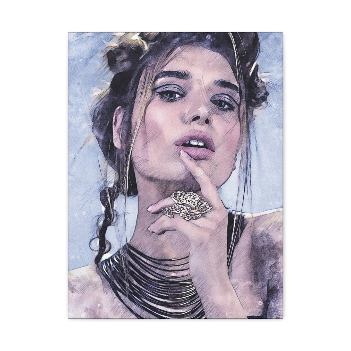 Woman Matte Canvas, Stretched, 1.25"