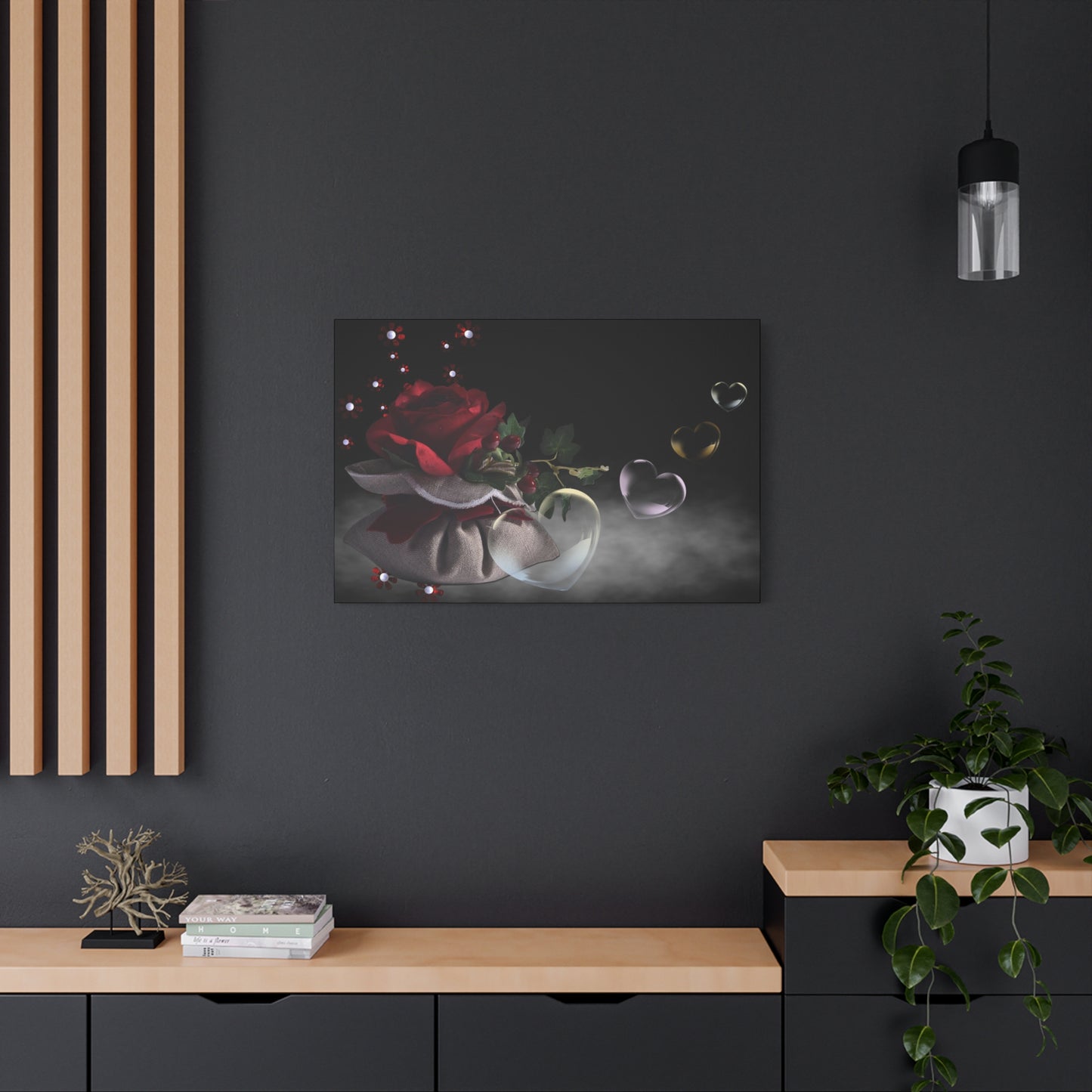Rose Matte Canvas, Stretched, 1.25"