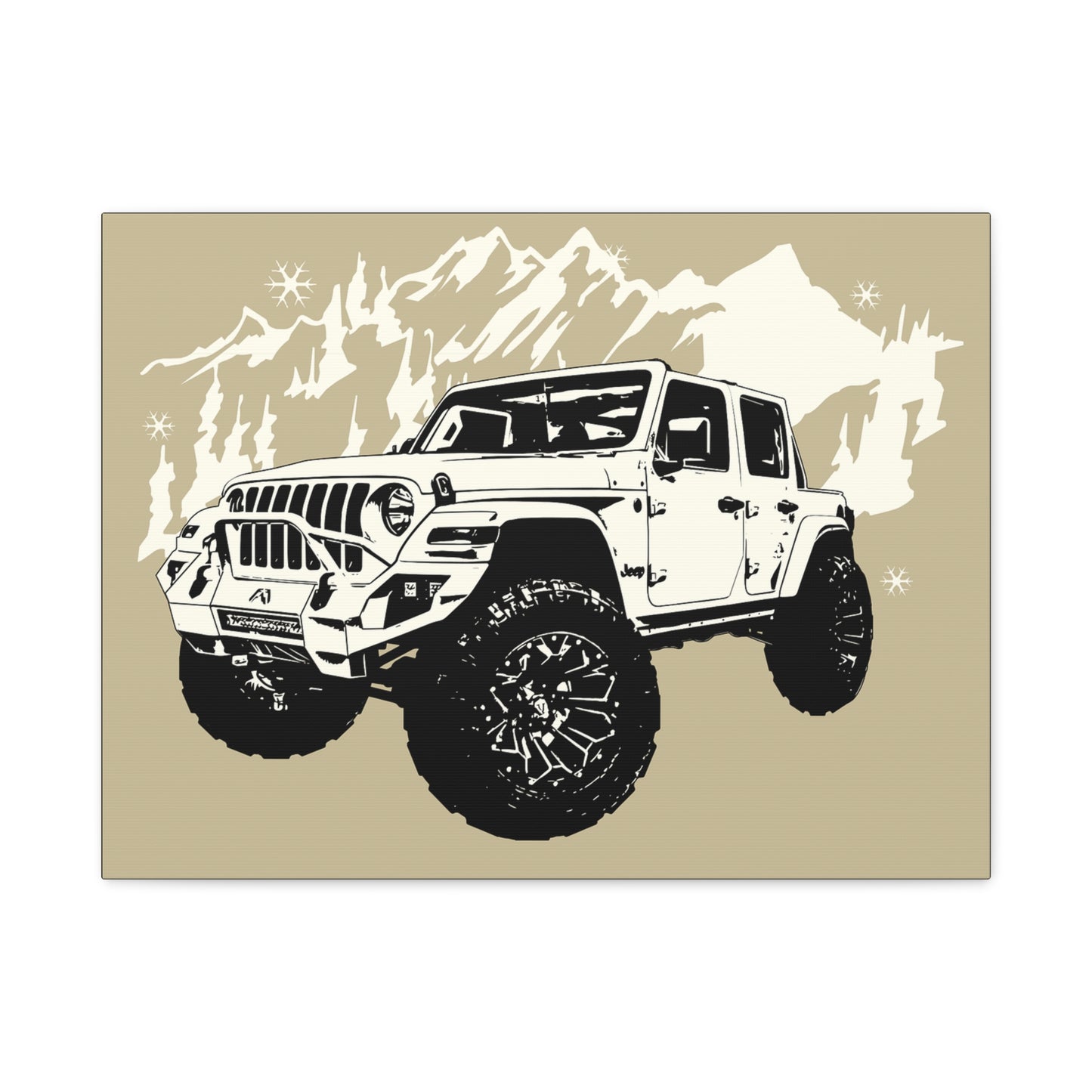 Jeep Matte Canvas, Stretched, 1.25"