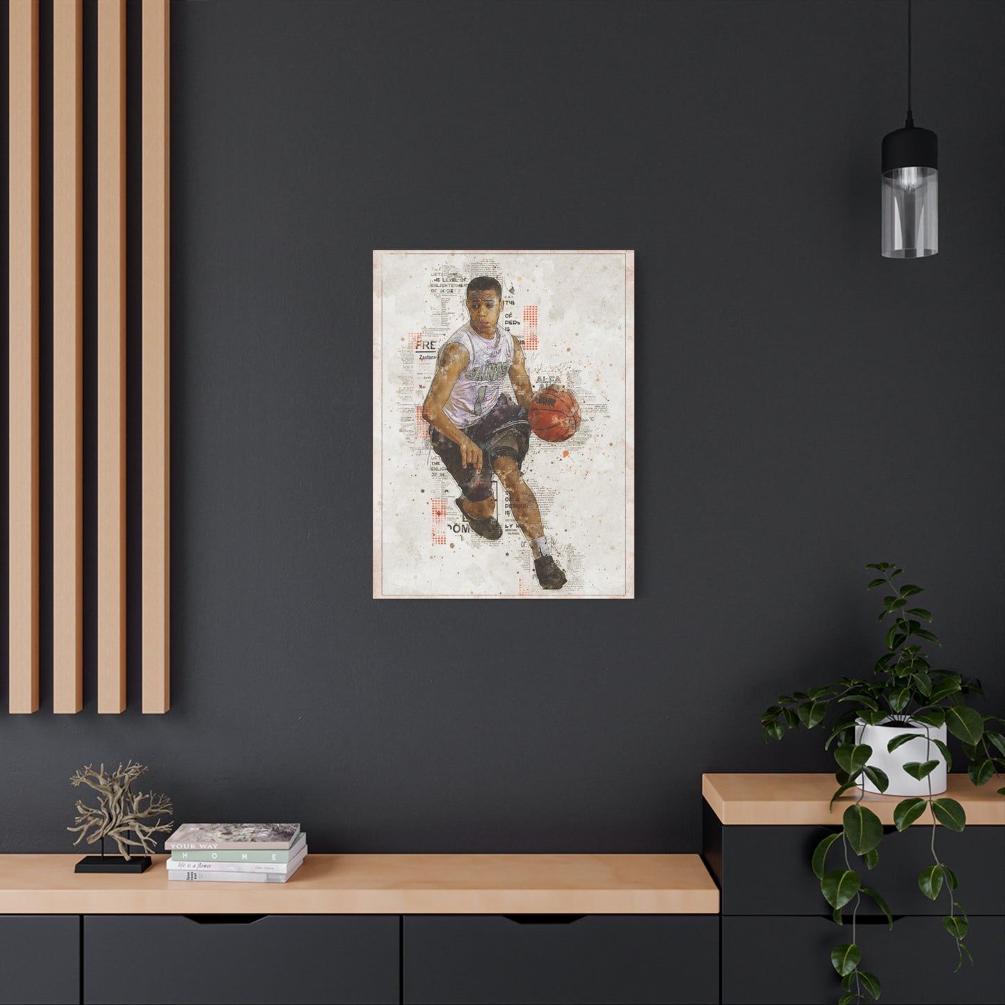 Basketball Matte Canvas, Stretched, 1.25"
