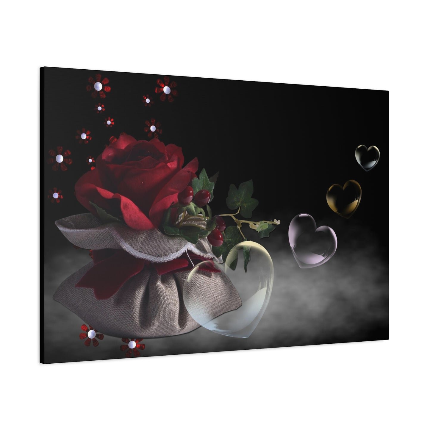 Rose Matte Canvas, Stretched, 1.25"