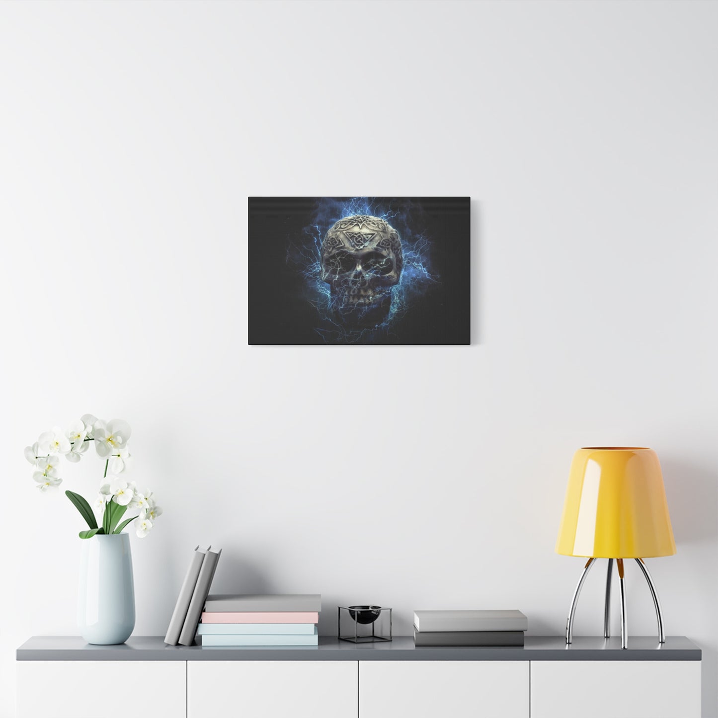 Skull Matte Canvas, Stretched, 1.25"