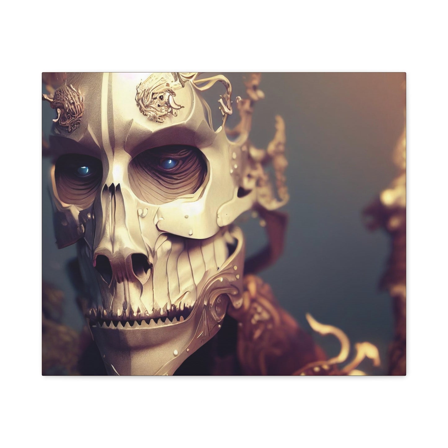 Skull AI Gen Matte Canvas, Stretched, 1.25"