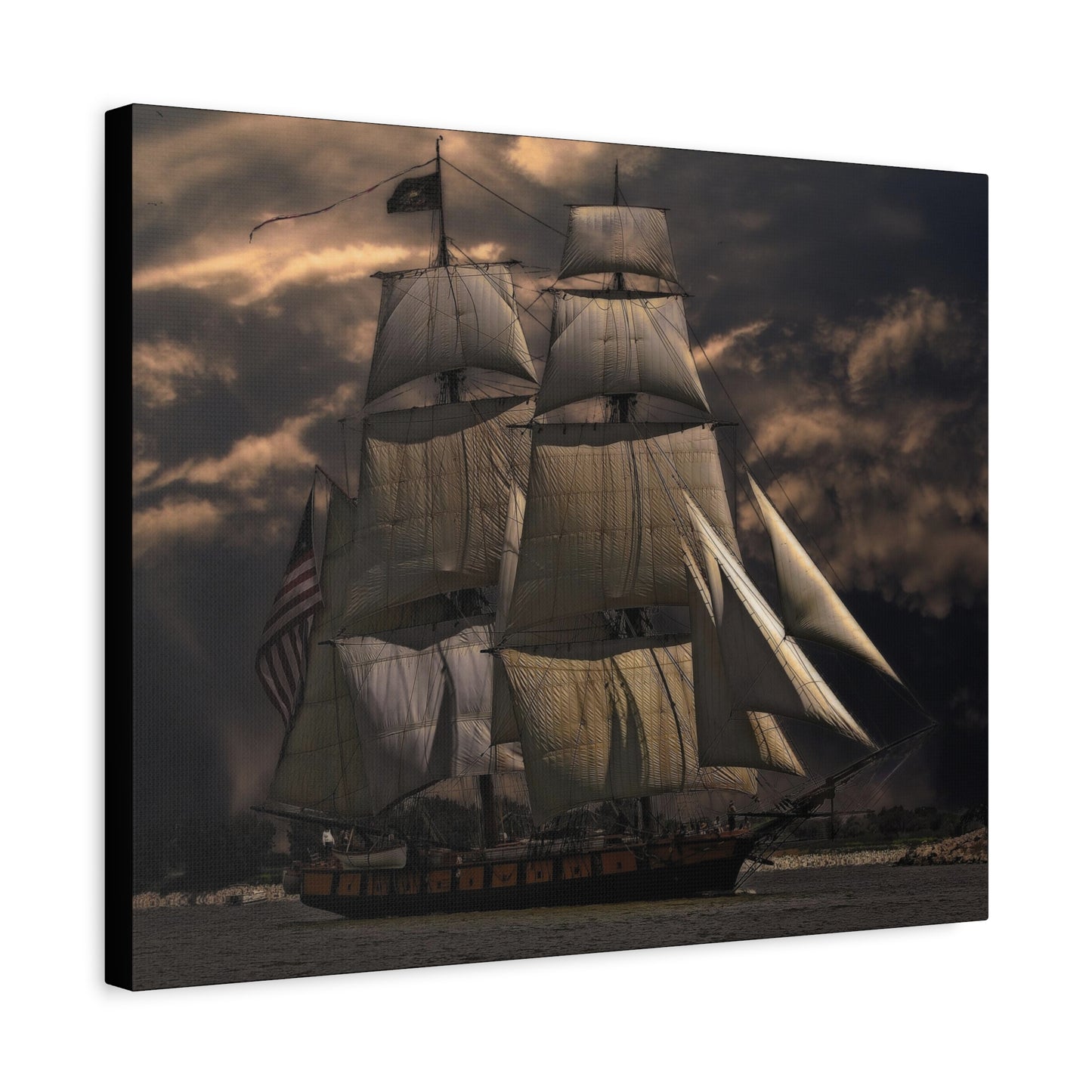 Sailing Ship Matte Canvas, Stretched, 1.25"