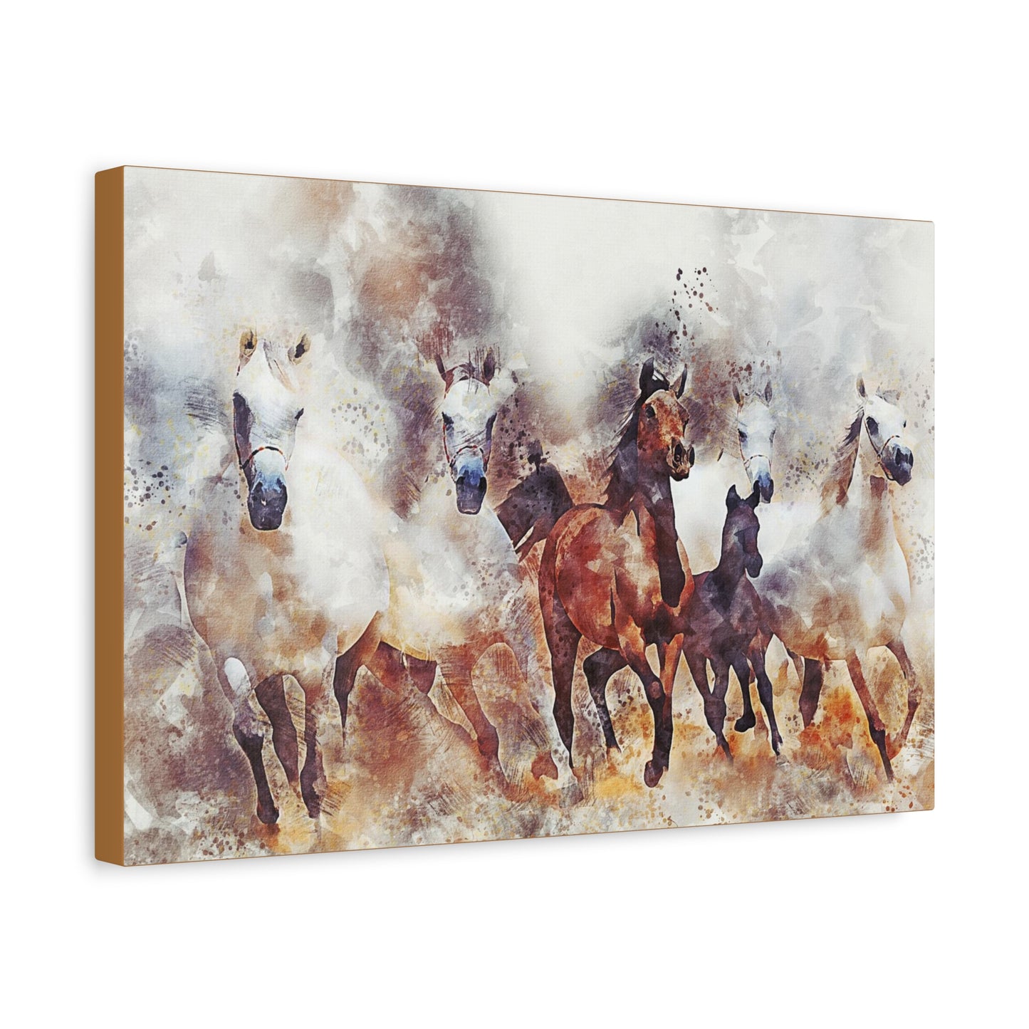 Horses Matte Canvas, Stretched, 1.25"