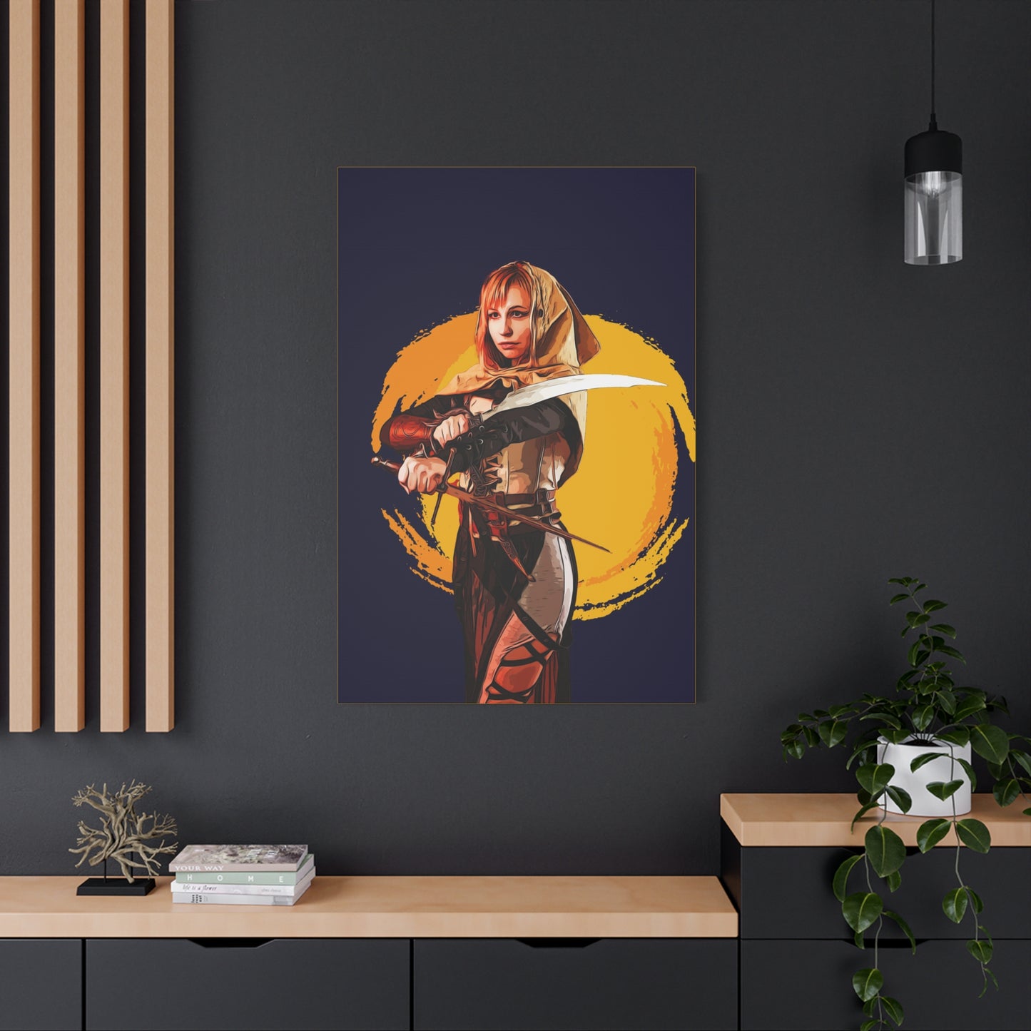 Cosplay Woman Warrior Matte Canvas, Stretched, 1.25"