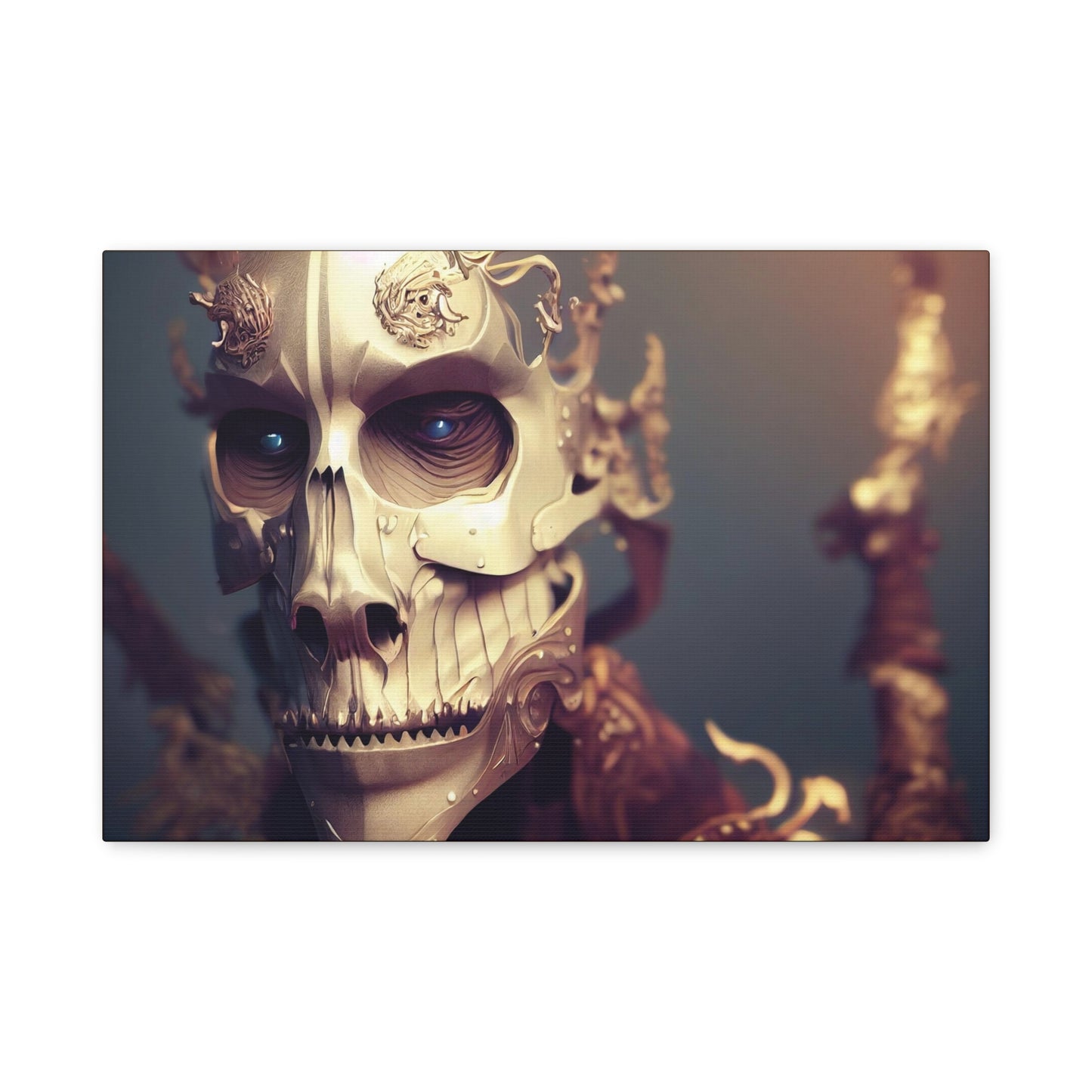 Skull AI Gen Matte Canvas, Stretched, 1.25"