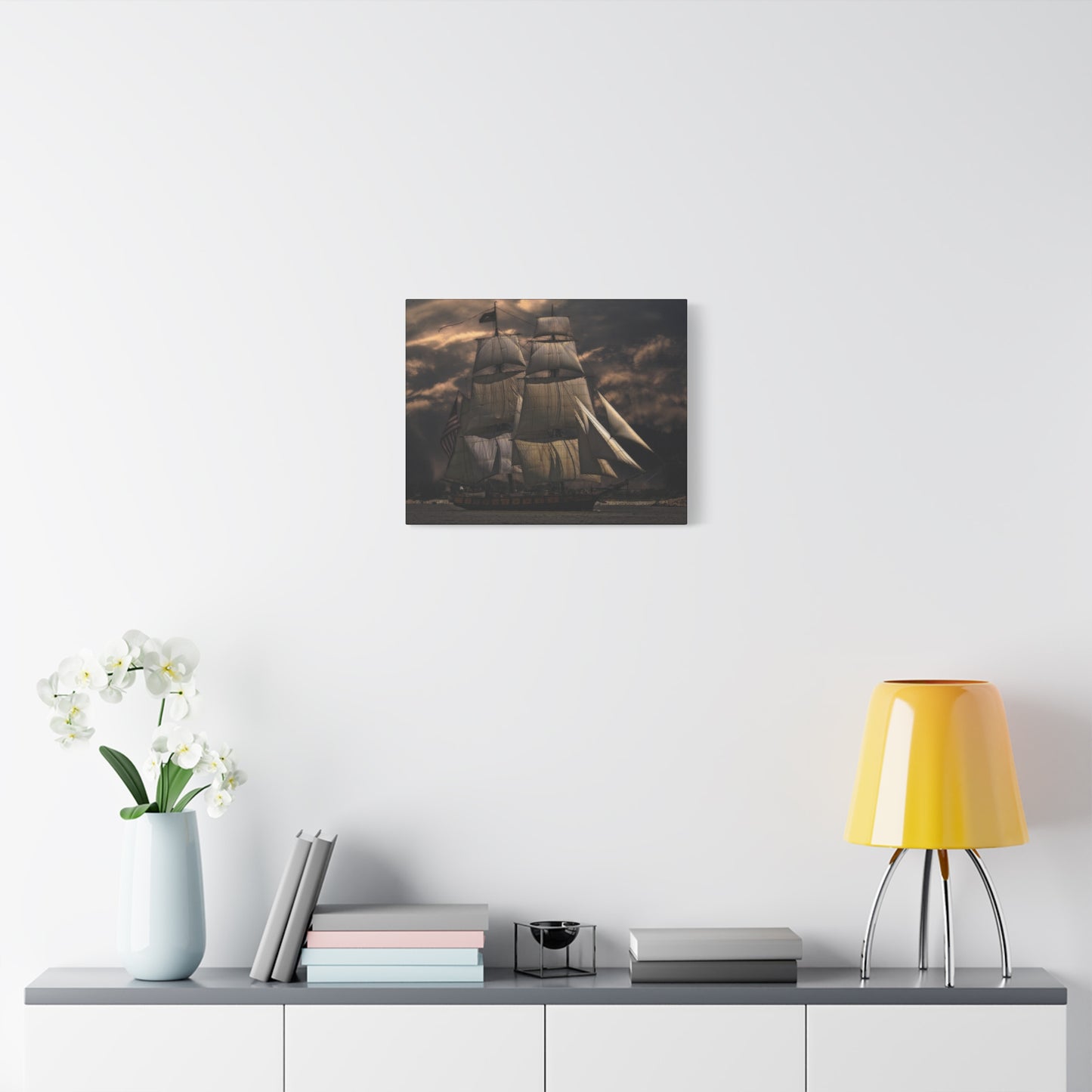 Sailing Ship Matte Canvas, Stretched, 1.25"