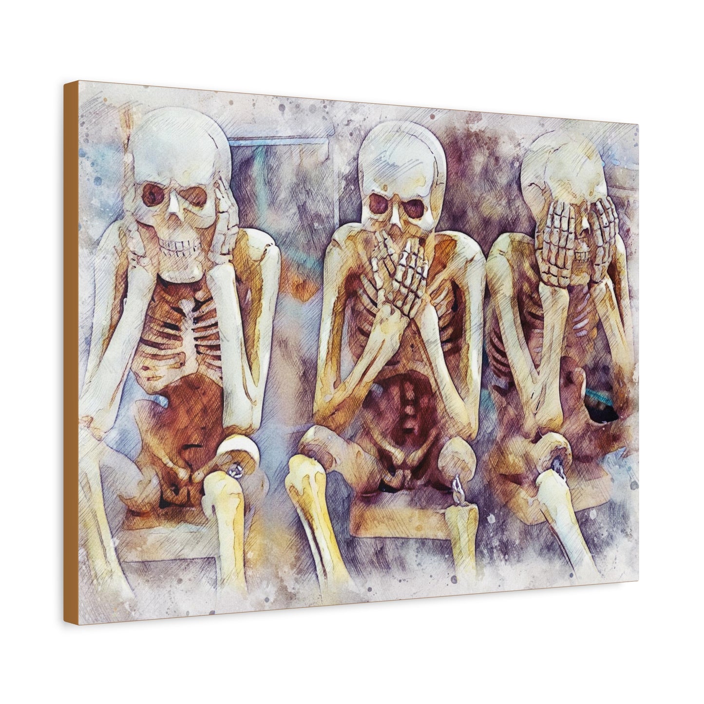Skeletons Matte Canvas, Stretched, 1.25"