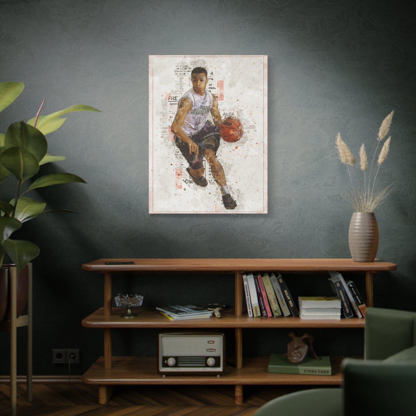 Basketball Matte Canvas, Stretched, 1.25"