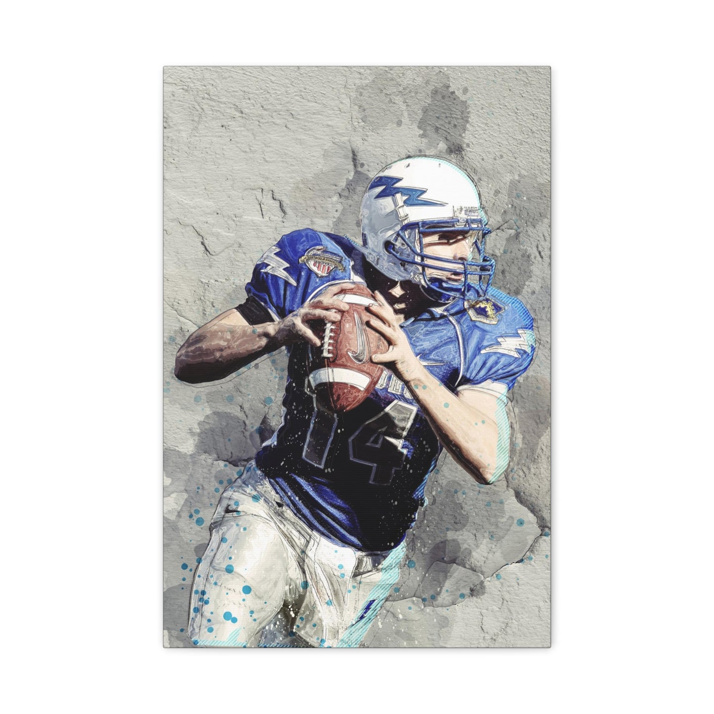 Quarterback Matte Canvas, Stretched, 1.25"