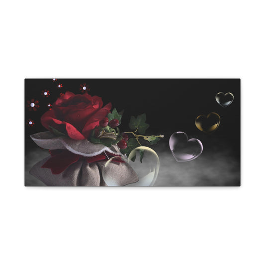 Rose Matte Canvas, Stretched, 1.25"