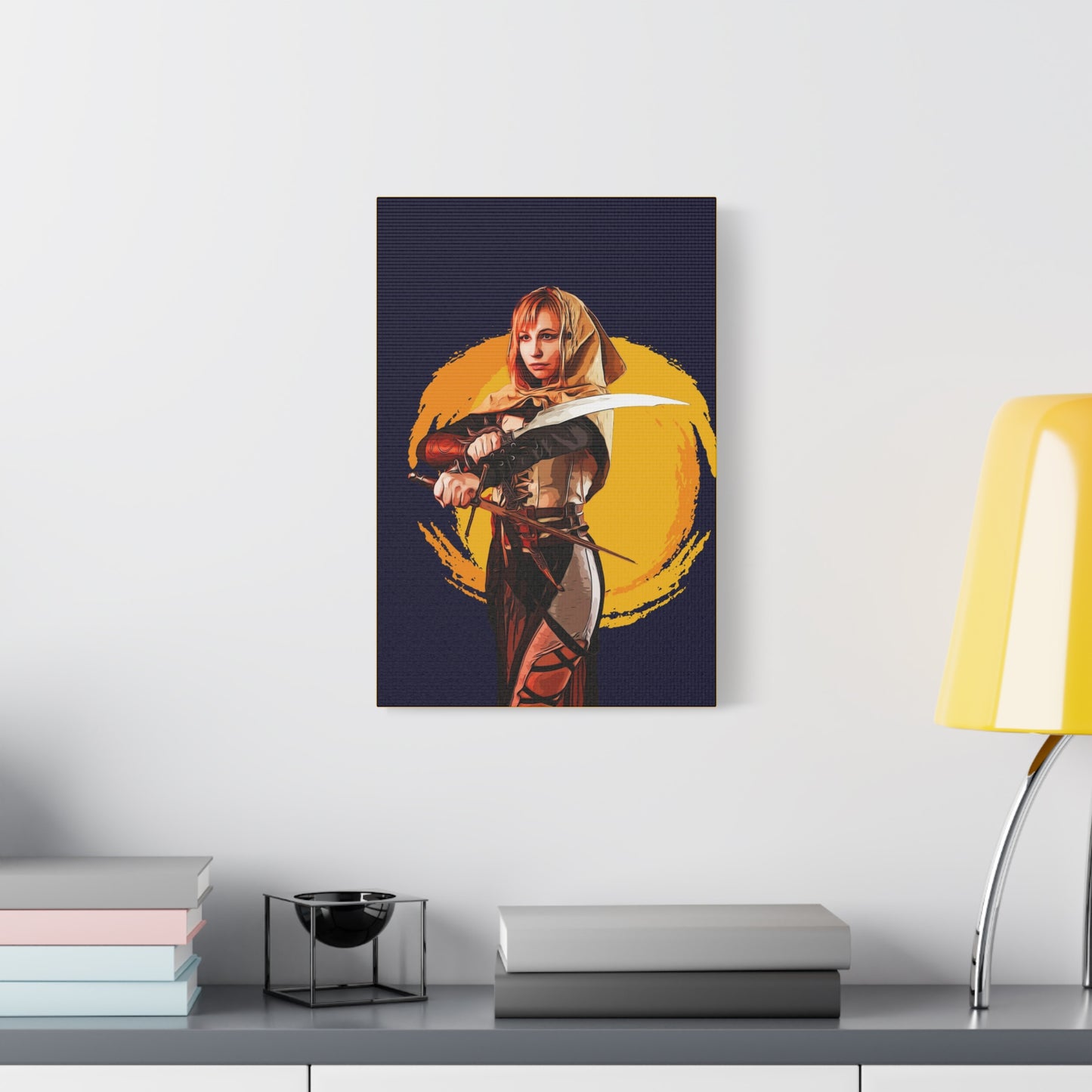 Cosplay Woman Warrior Matte Canvas, Stretched, 1.25"