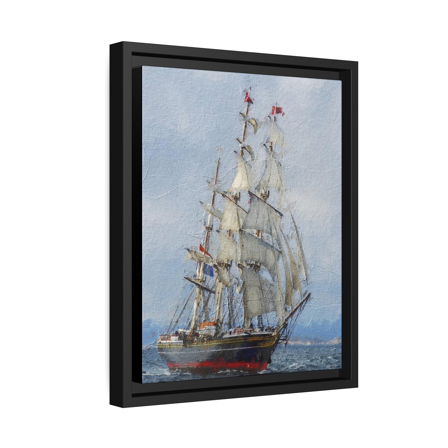 Clipper Matte Canvas, Black Frame