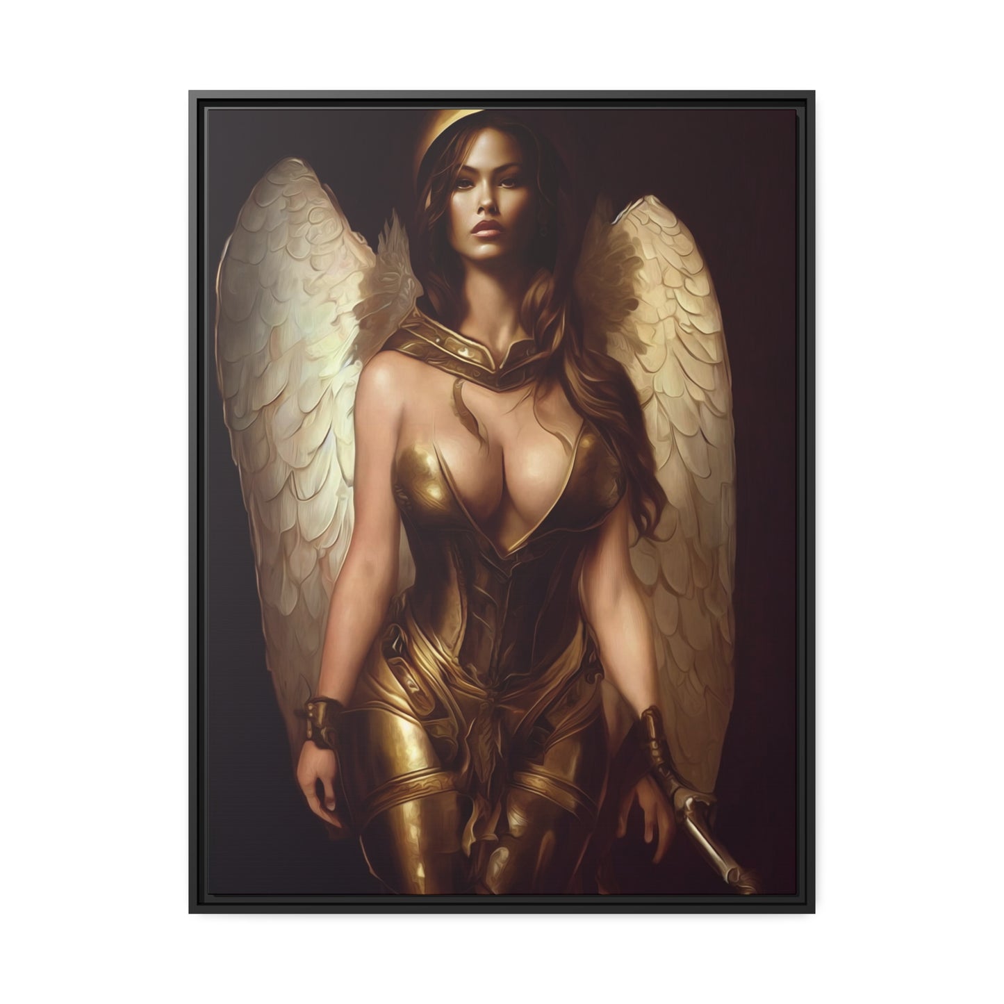 Goddess Matte Canvas, Black Frame