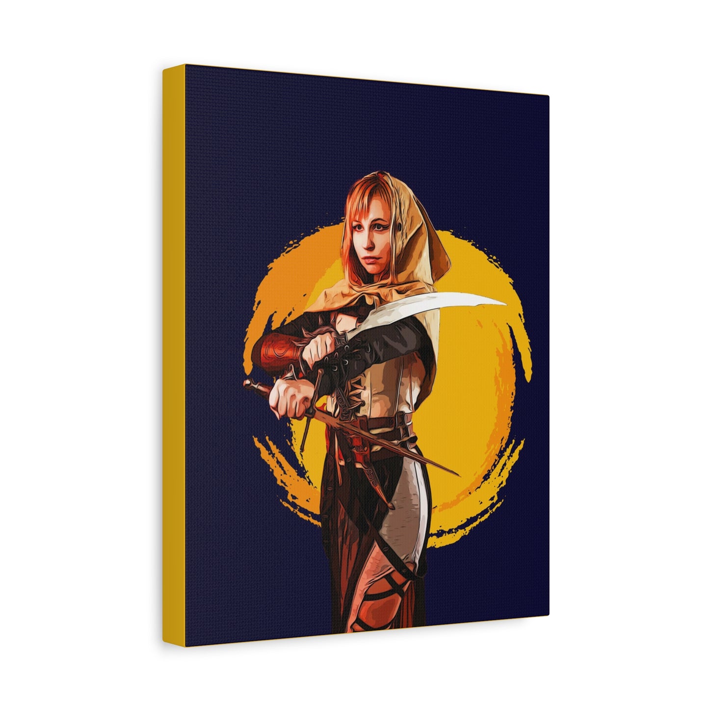 Cosplay Woman Warrior Matte Canvas, Stretched, 1.25"