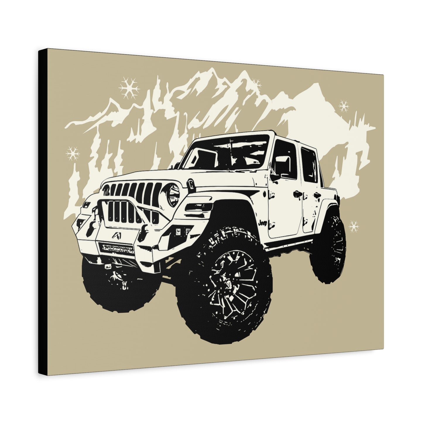 Jeep Matte Canvas, Stretched, 1.25"