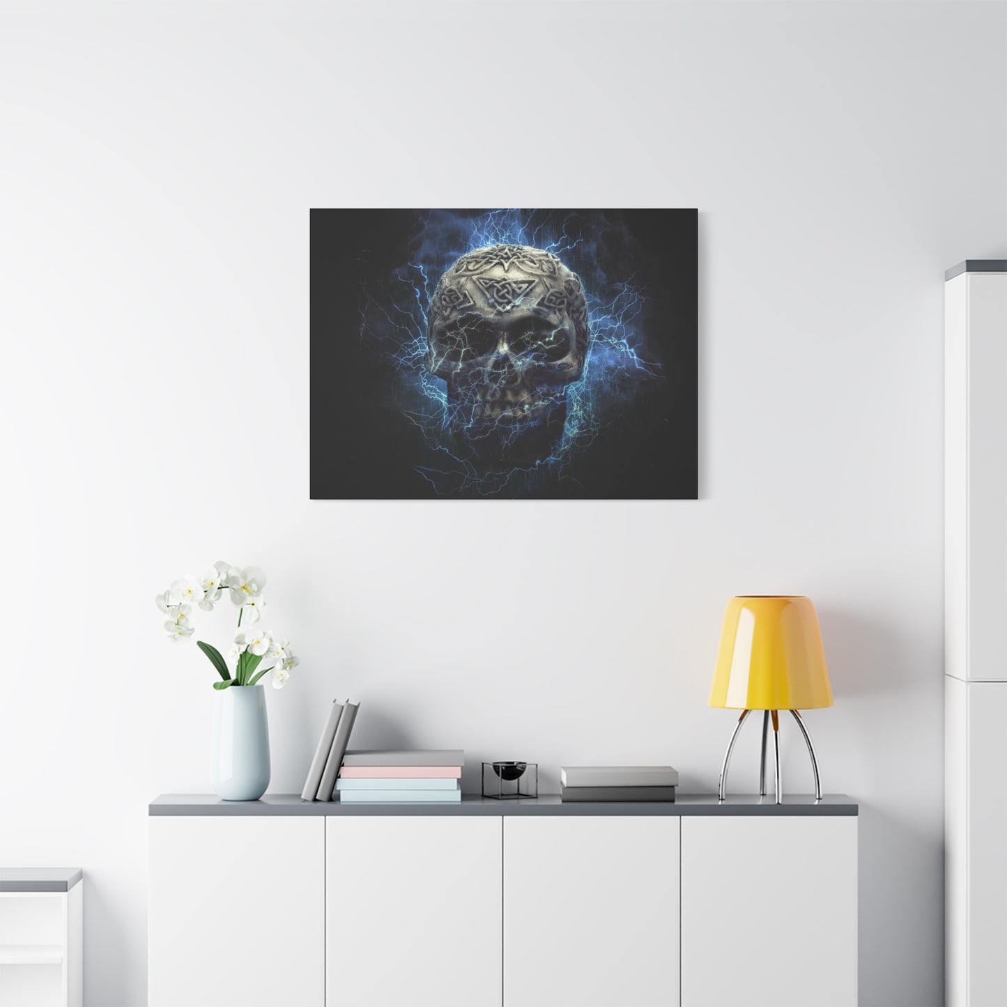 Skull Matte Canvas, Stretched, 1.25"