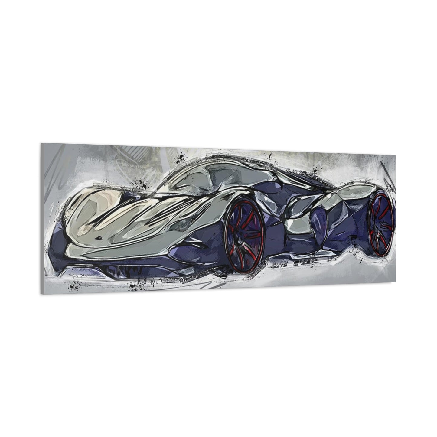 Car Matte Canvas, Stretched, 1.25"