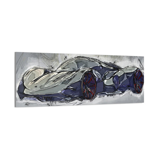 Car Matte Canvas, Stretched, 1.25"