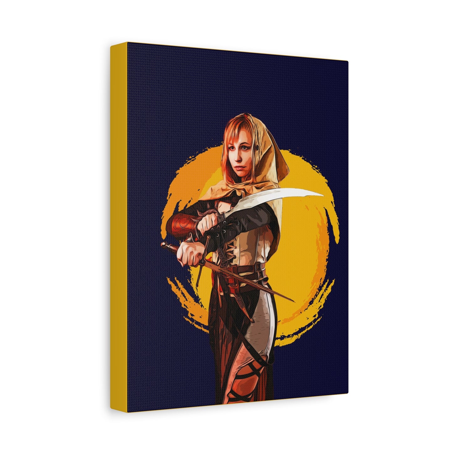 Cosplay Woman Warrior Matte Canvas, Stretched, 1.25"