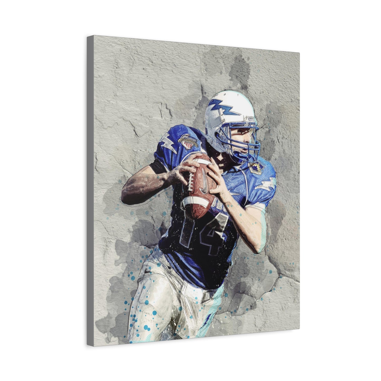 Quarterback Matte Canvas, Stretched, 1.25"