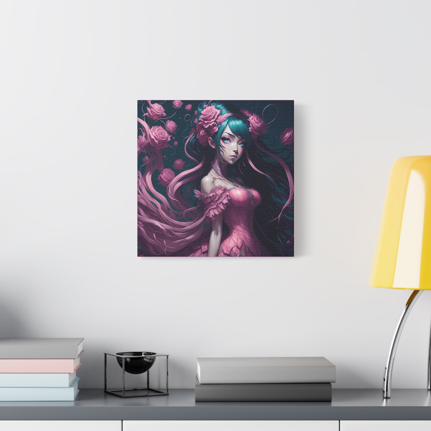 Lady Rose AI Gen Matte Canvas, Stretched, 1.25"