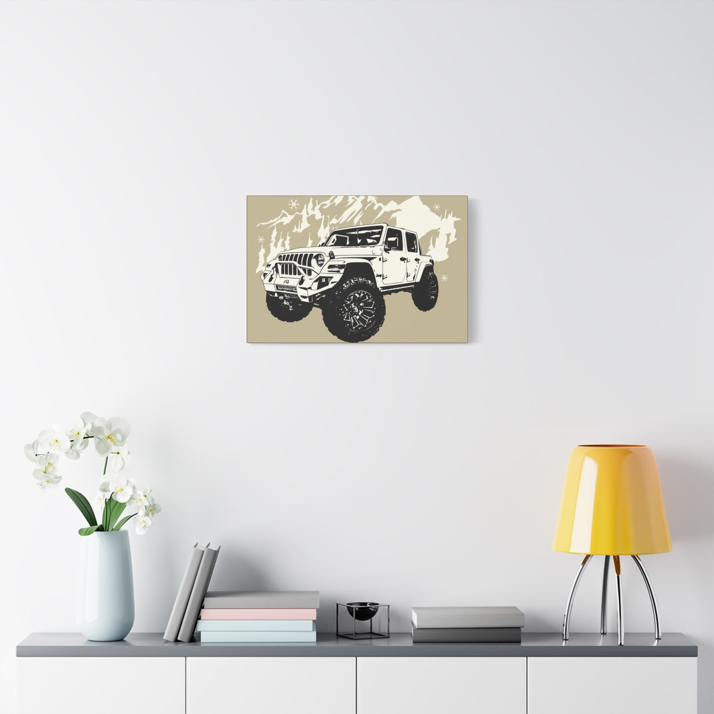 Jeep Matte Canvas, Stretched, 1.25"