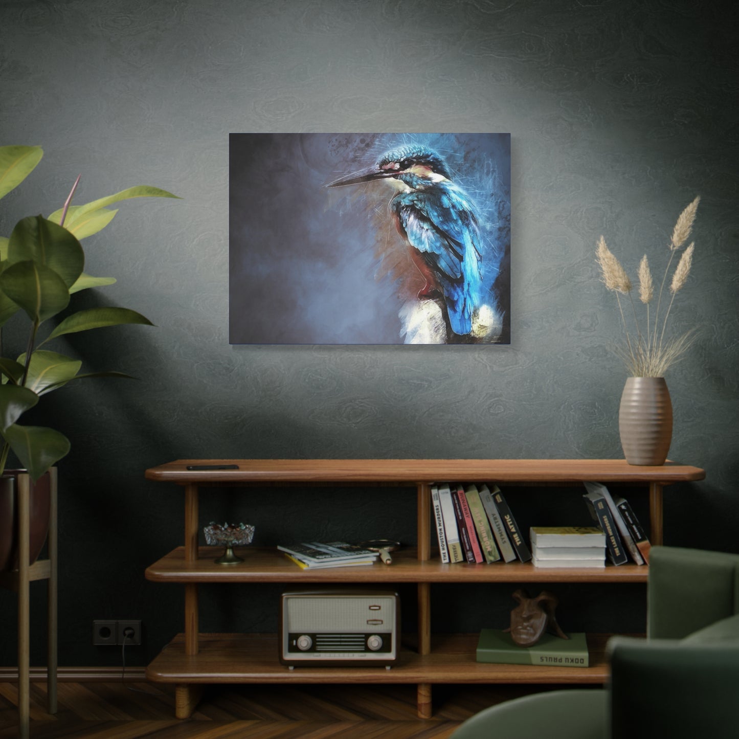 Kingfisher Matte Canvas, Stretched, 1.25"