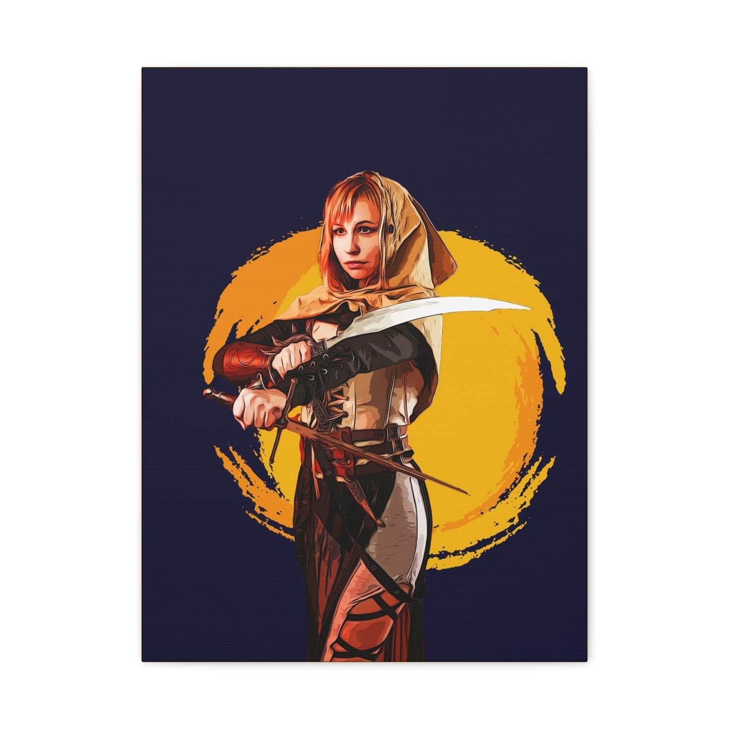 Cosplay Woman Warrior Matte Canvas, Stretched, 1.25"