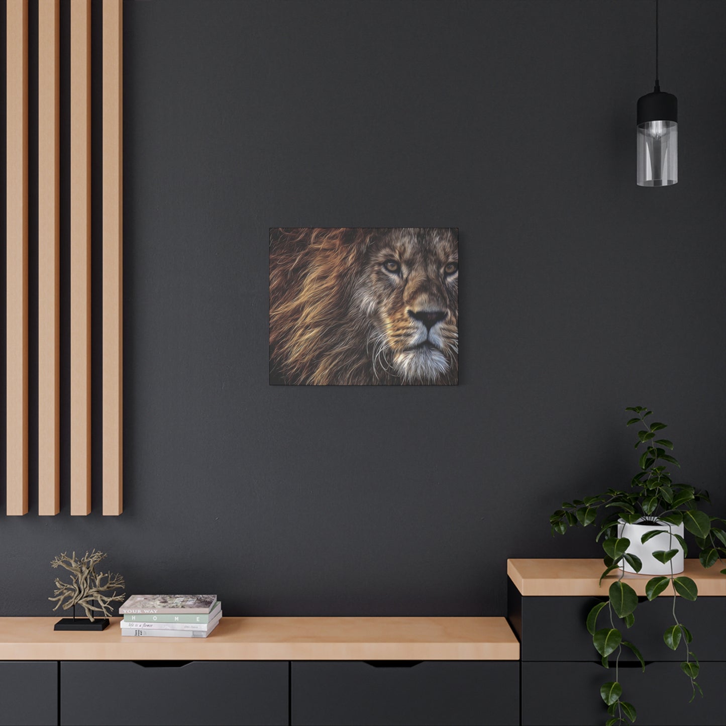 Lion Matte Canvas, Stretched, 1.25"