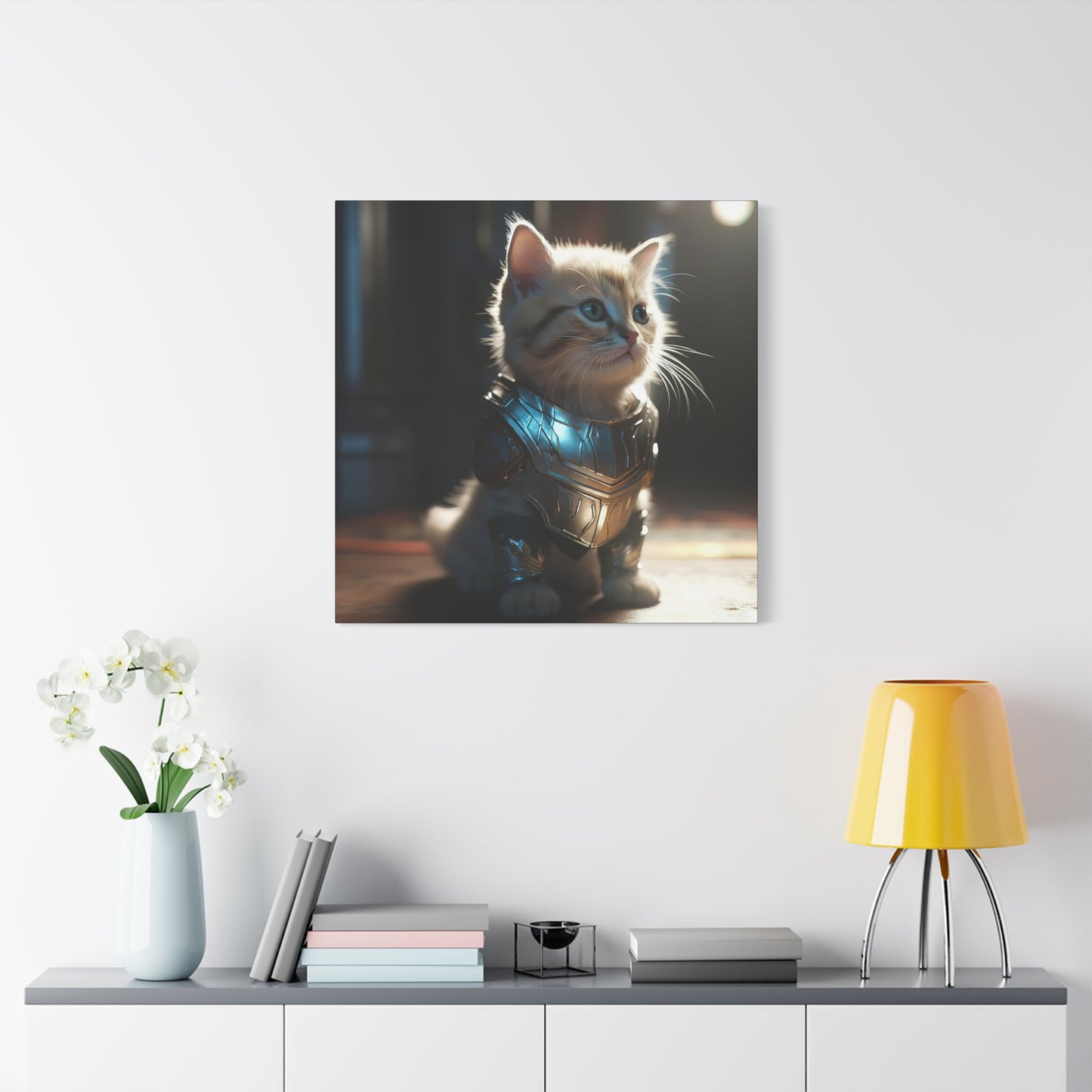 Thunder Kitten Matte Canvas, Stretched, 1.25"
