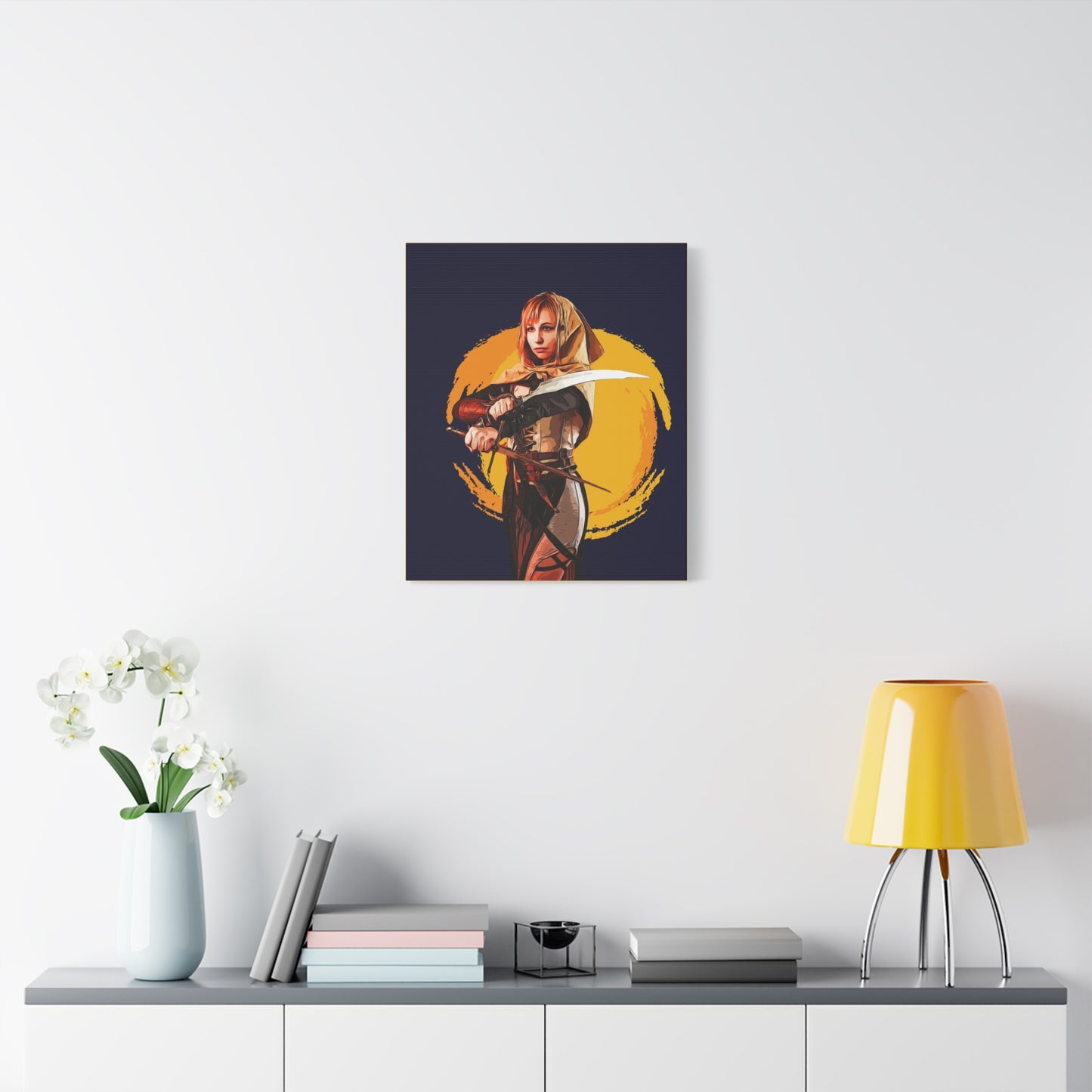 Cosplay Woman Warrior Matte Canvas, Stretched, 1.25"