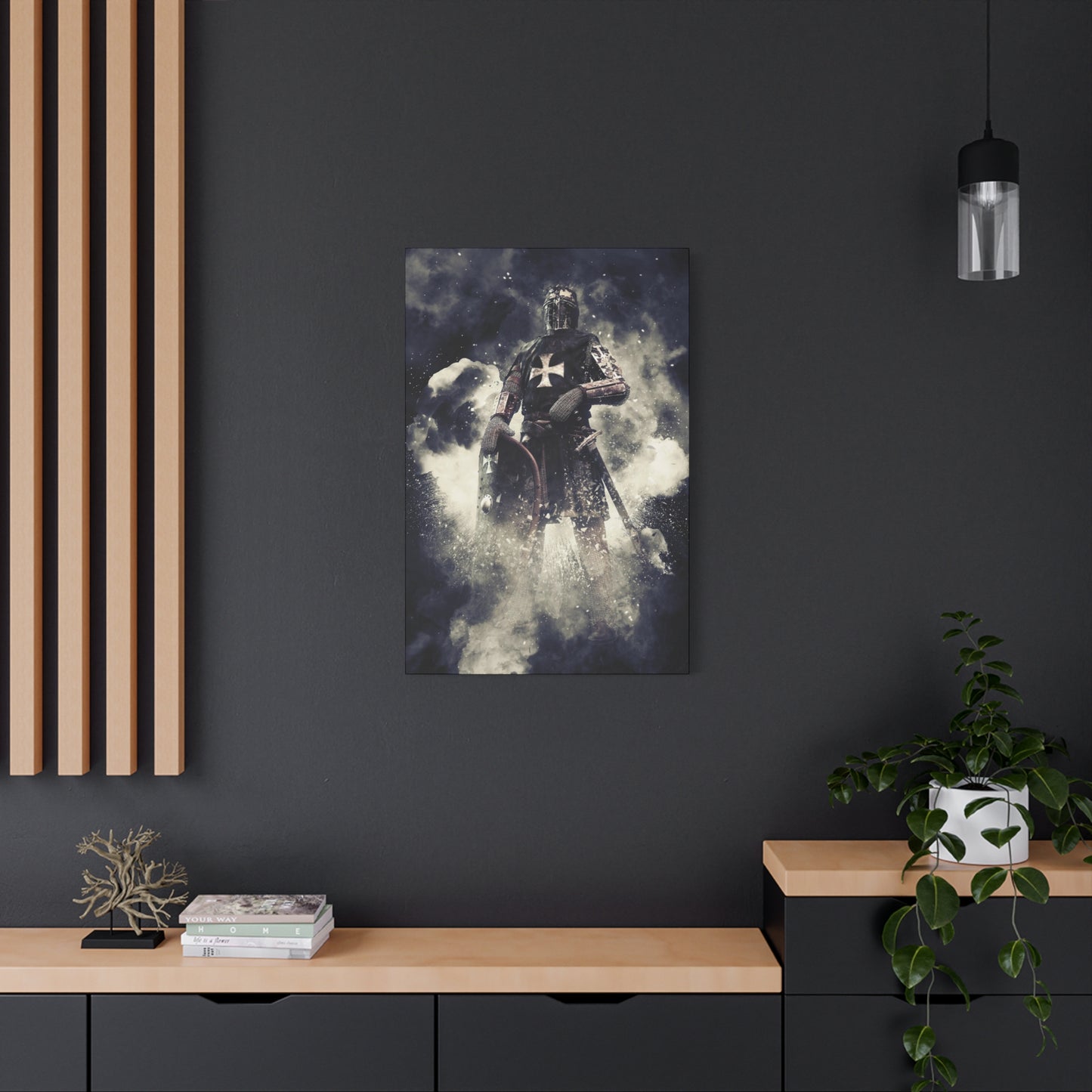 Knight Crusader Matte Canvas, Stretched, 1.25"
