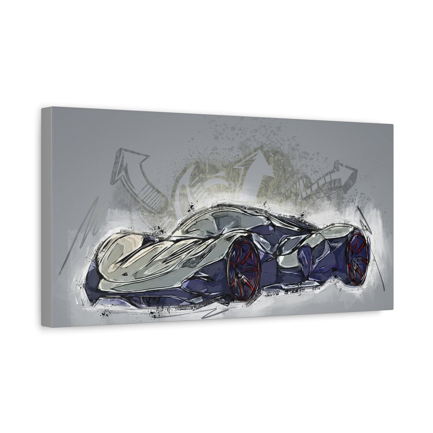 Car Matte Canvas, Stretched, 1.25"